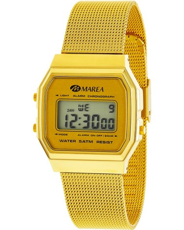 RELOJ UNISEX DIGITAL ARMIS ACERO DORADO MODELO VITANGE