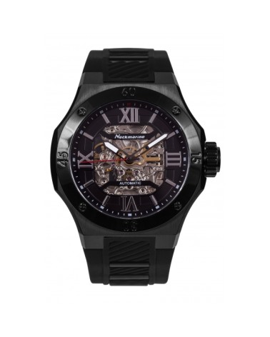 RELOJ DE HOMBRE AUTOMÁTICO ACERO Y CAUCHO NEGRO