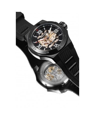 RELOJ DE HOMBRE AUTOMÁTICO ACERO Y CAUCHO NEGRO