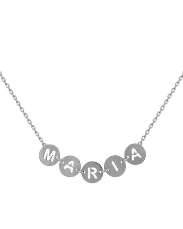 COLLAR PLATA DE 1ª LEY PERSONALIZADO CON NOMBRE