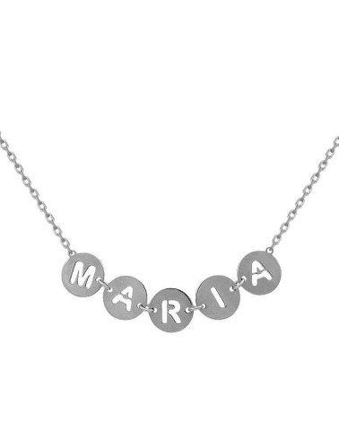 COLLAR PLATA DE 1ª LEY PERSONALIZADO CON NOMBRE
