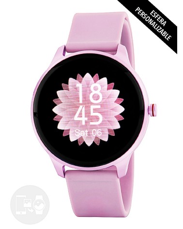 RELOJ DE MUJER PULSERA ACTIVIDAD CORREA CAUCHO ROSA