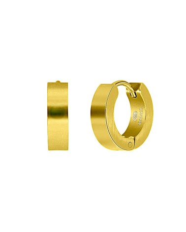 PENDIENTE DE ARO DORADO ACERO PARA HOMBRE Y MUJER