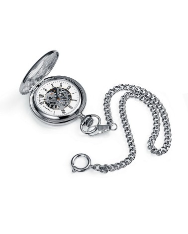 RELOJ DE BOLSILLO AUTOMÁTICO CON CADENA EN ACERO