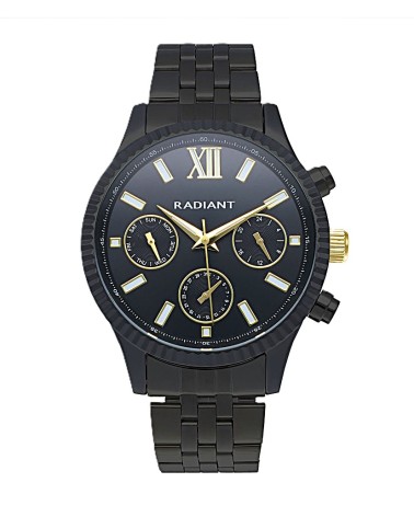 RELOJ DE HOMBRE MULTIFUNCIÓN ACERO COLOR NEGRO