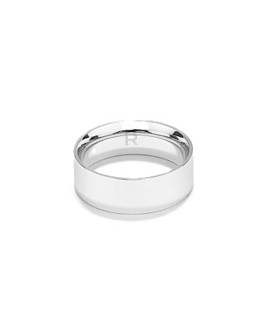 ANILLO ACERO TIPO ALIANZA ANCHO LISO DISEÑO PARA HOMBRE Y MUJER