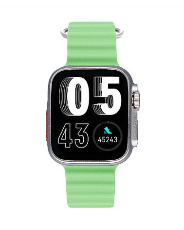 RELOJ DE ACTIVIDAD INTELIGENTE DIGITAL MODELO MUJER Y HOMBRE CORREA CAUCHO VERDE