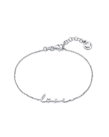 PULSERA PLATA DE 1ª LEY LETRAS LOVE PERSONALIZADA