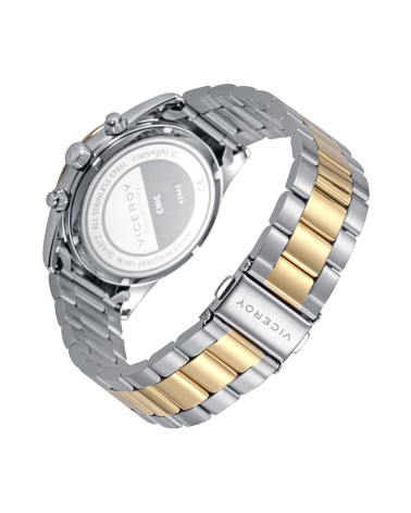 RELOJ DE HOMBRE BRAZALETE ACERO BIOLOR TRES ESFERAS INTERIORES