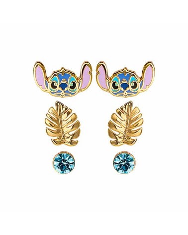 PENDIENTE COLECCIÓN OFICIAL DISNEY PACK DE 3 LILO STITCH HIPOALERGÉNICO