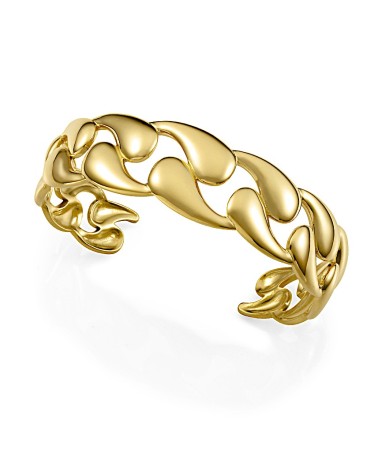 PULSERA BRAZALETE RÍGIDO ACERO DORADO TRENZA AJUSTABLE