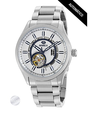 RELOJ DE HOMBRE AUTOMÁTICO ACERO MÁQUINARIA VISIBLE