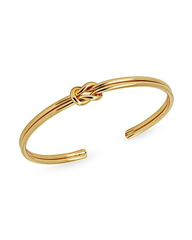 PULSERA BRAZALETE BAÑO DE ORO ANTIALÉRCICO DISEÑO NUDO MARINERO
