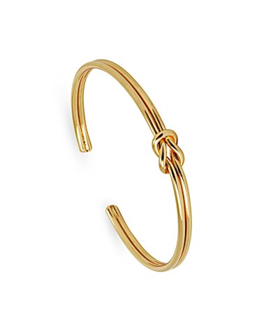 PULSERA BRAZALETE BAÑO DE ORO ANTIALÉRCICO DISEÑO NUDO MARINERO