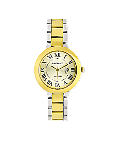 RELOJ DE MUJER ACERO BICOLOR NUMEROS ROMANOS