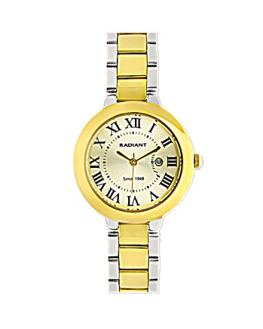 RELOJ DE MUJER ACERO BICOLOR NUMEROS ROMANOS